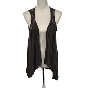 Decree Women's Gray Vest Large